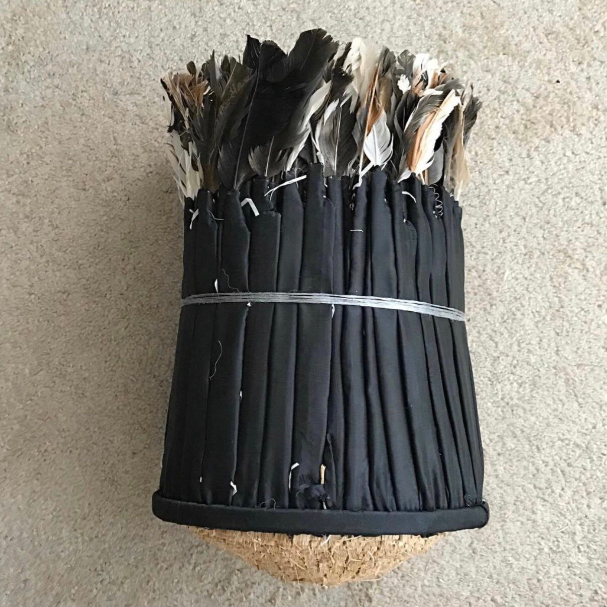 Natural tan black white juju hat - Image 5