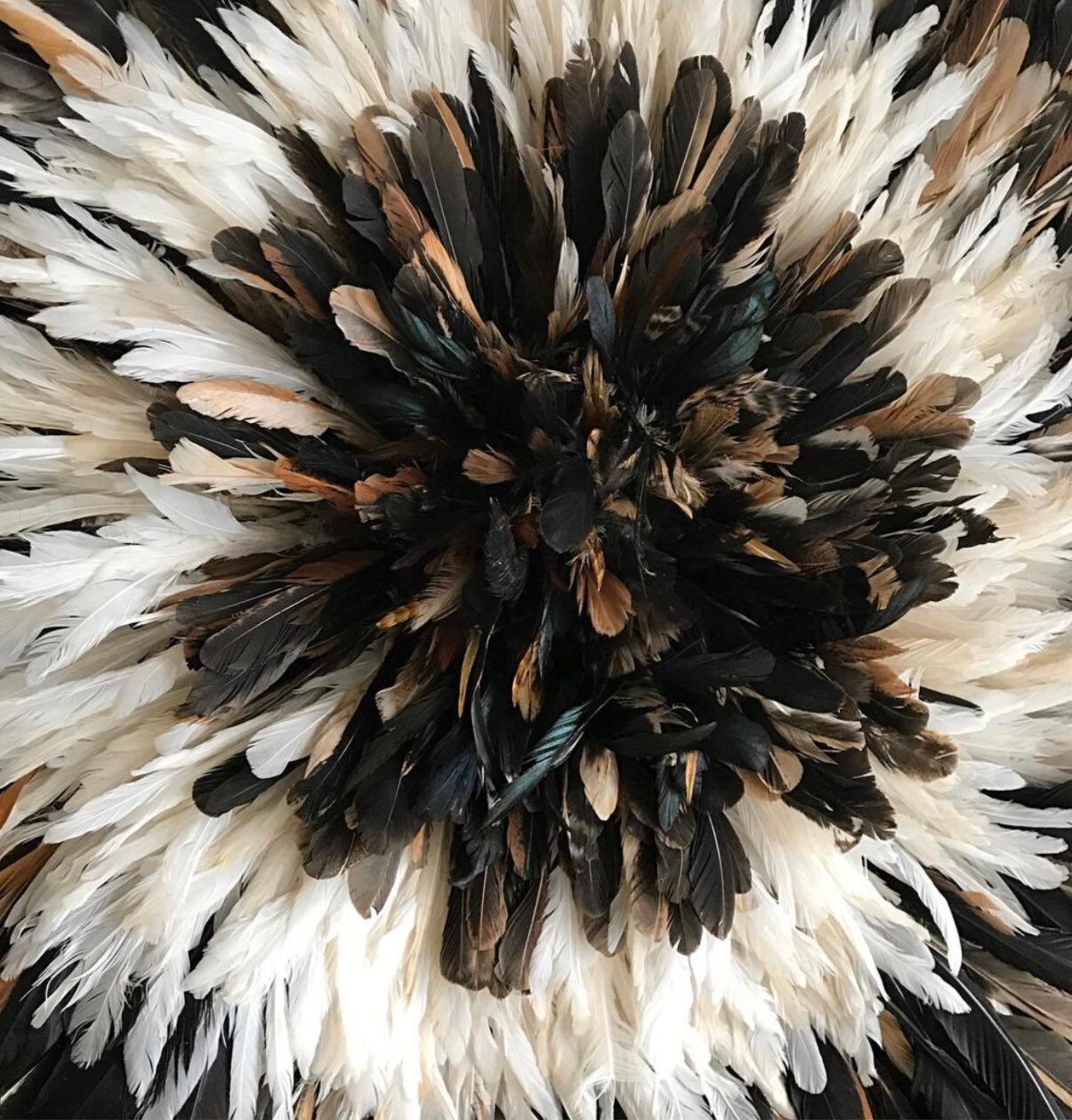 Natural tan black white juju hat - Image 4