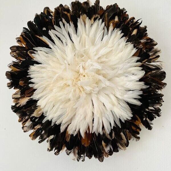 White Natural Black juju hat
