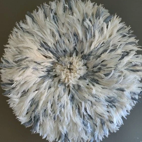 White speckled gray juju hat
