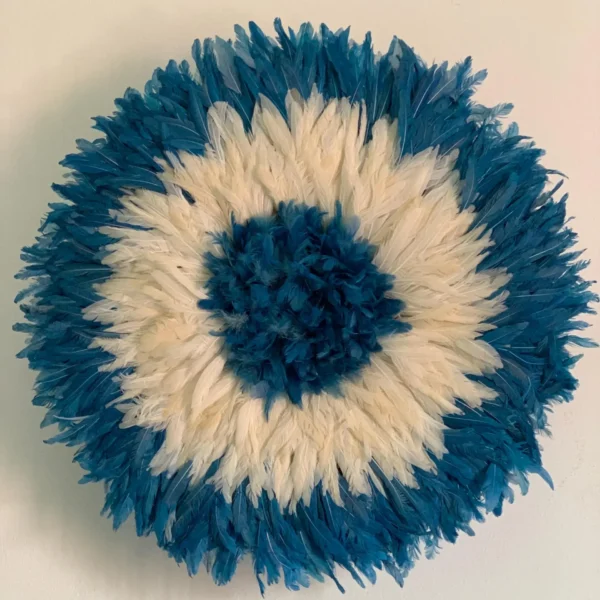 Royal Blue White Cream juju hat