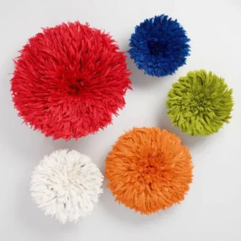 Juju hat set of 5 in white, blue, red, olive green and orange