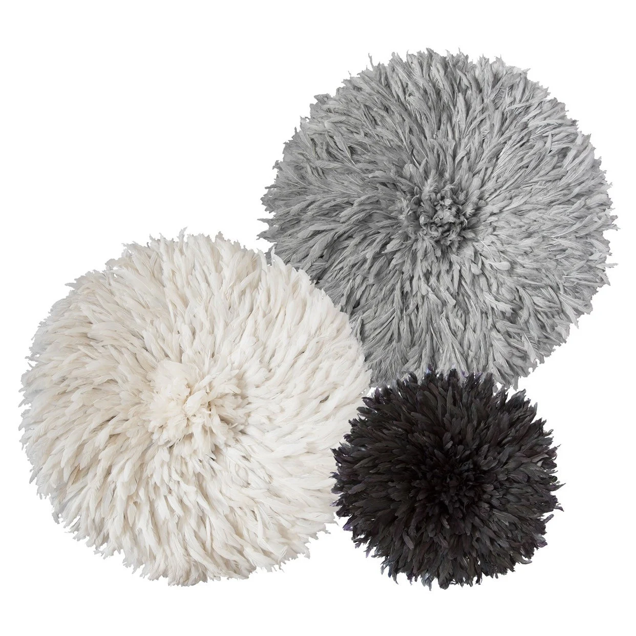 Juju hat trio white, gray and black