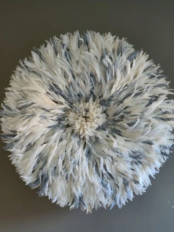 Juju hat set in white speckled gray, ivory and cream - Image 7