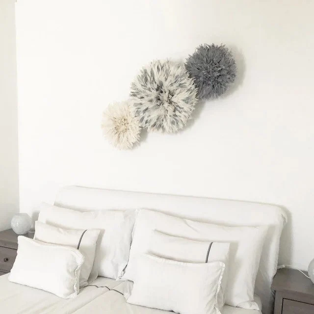 Juju hat set in white speckled gray, ivory and cream - Image 9