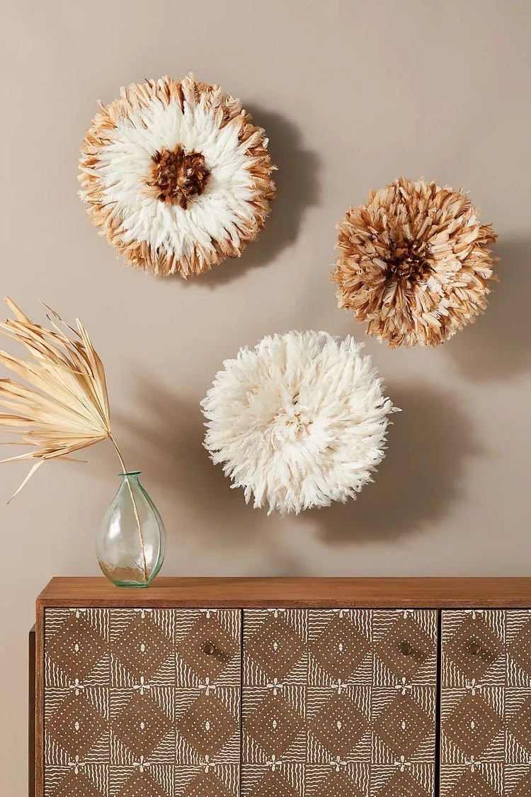 Juju hat set of 3 in white and Tan - Image 9