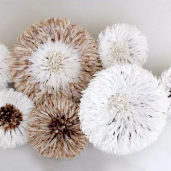 Juju hat set of 7 in white, tan and ivory
