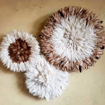 Juju hat trio in Tan and white