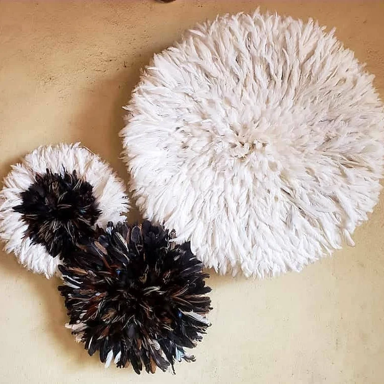 Juju hat trio in Natural and white