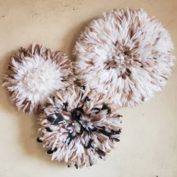 Juju hat set of 3 in Natural, Tan and white