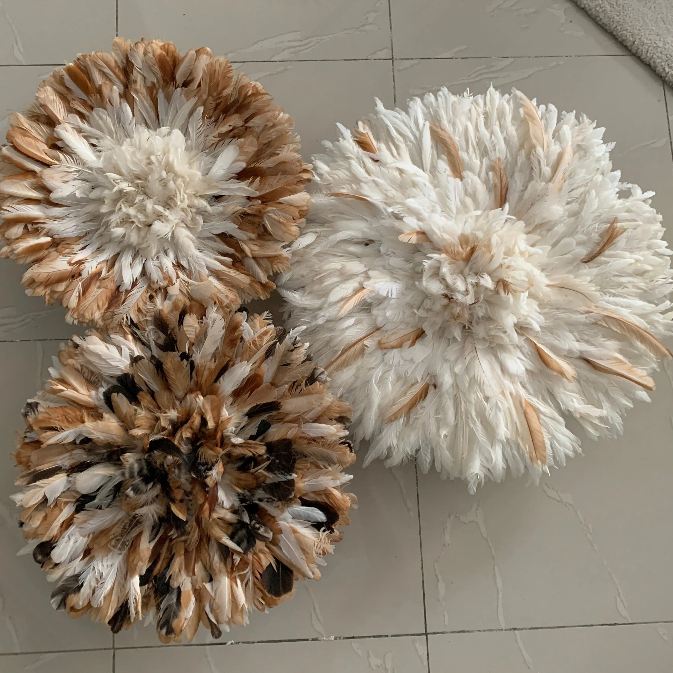 Juju hat set of 3 in white, Tan and Natural