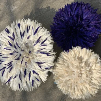 Juju hat set of 3 in White speckled and navy blue