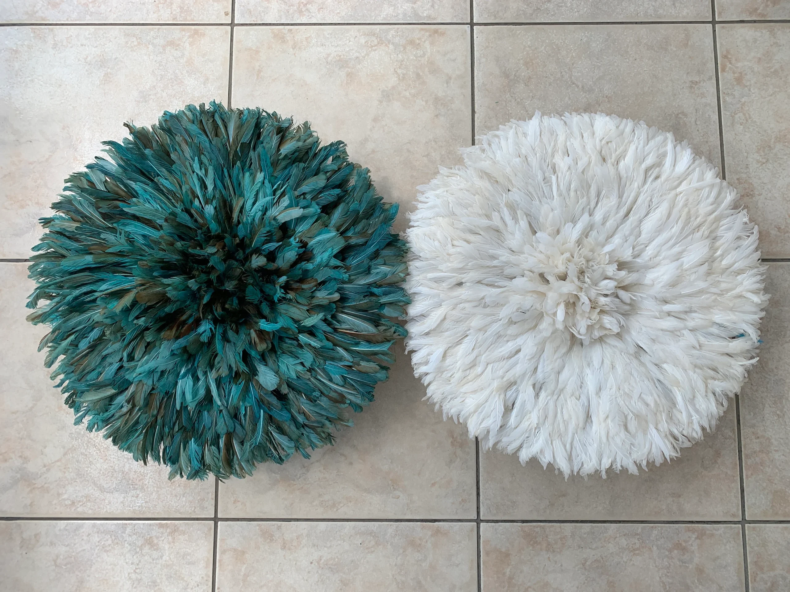 Juju hat petrol green, white, ivory and cream - Image 4