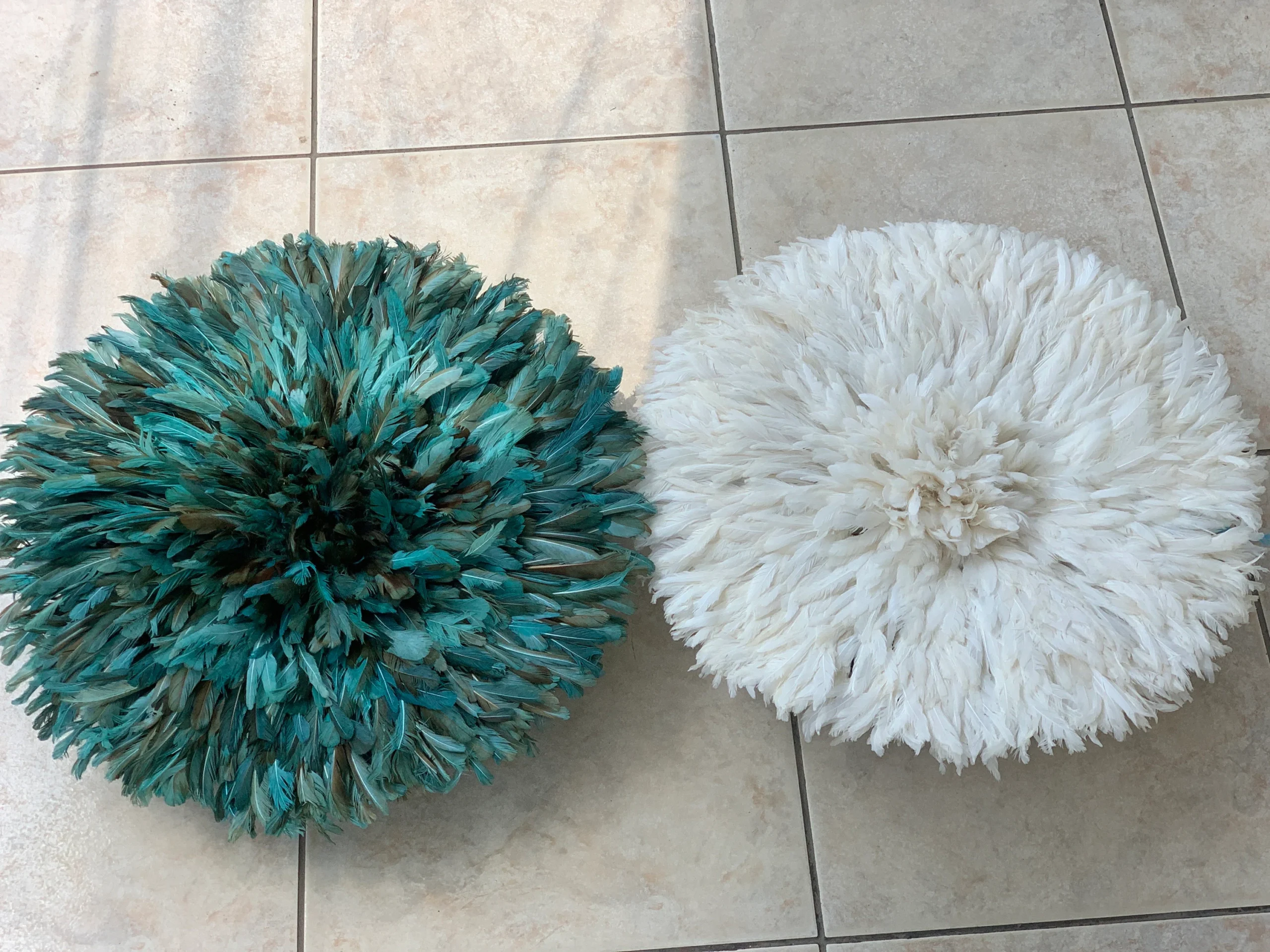 Juju hat petrol green, white, ivory and cream - Image 2