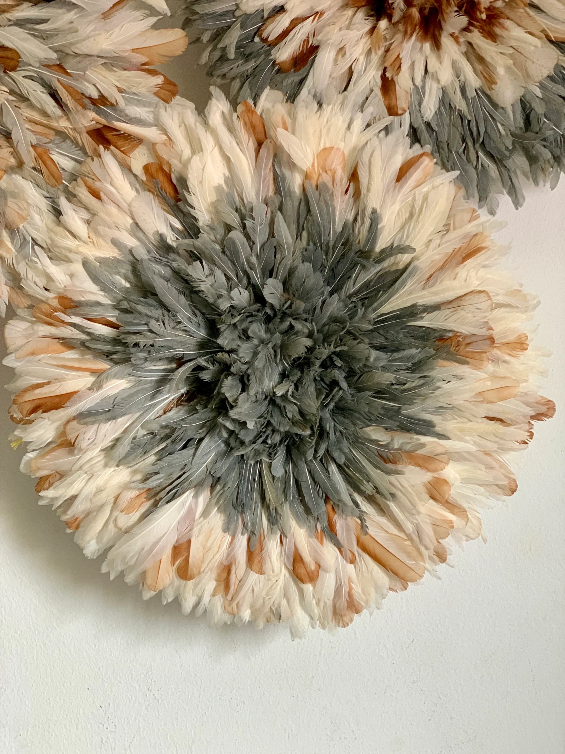 Juju hat set in Gray tan, white, cream and natural - Image 8