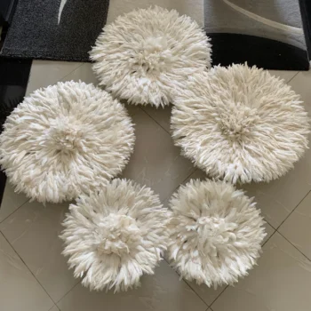 Juju hat set of 5 in white, cream and ivory
