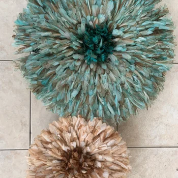 Juju hat set of petrol green, tan and beige