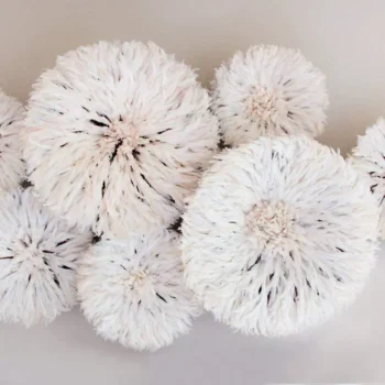 Juju hat set of 7 in white, cream and ivory