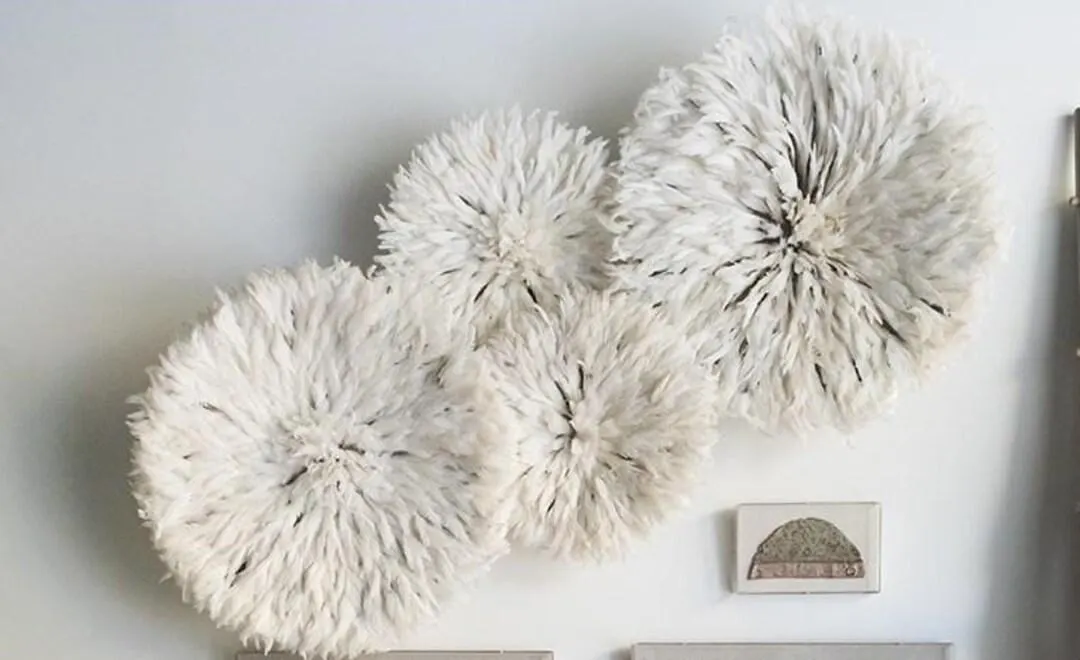 Juju hat set of 4 in white/cream/ivory/off-white