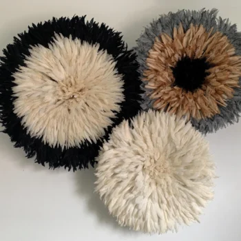 Juju hat set of 3 in black, white, grey and tan