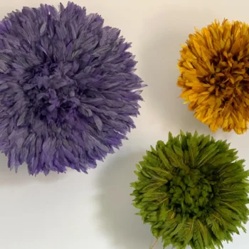Juju hat set of 3 in purplish gray, olive green and mustard yellow