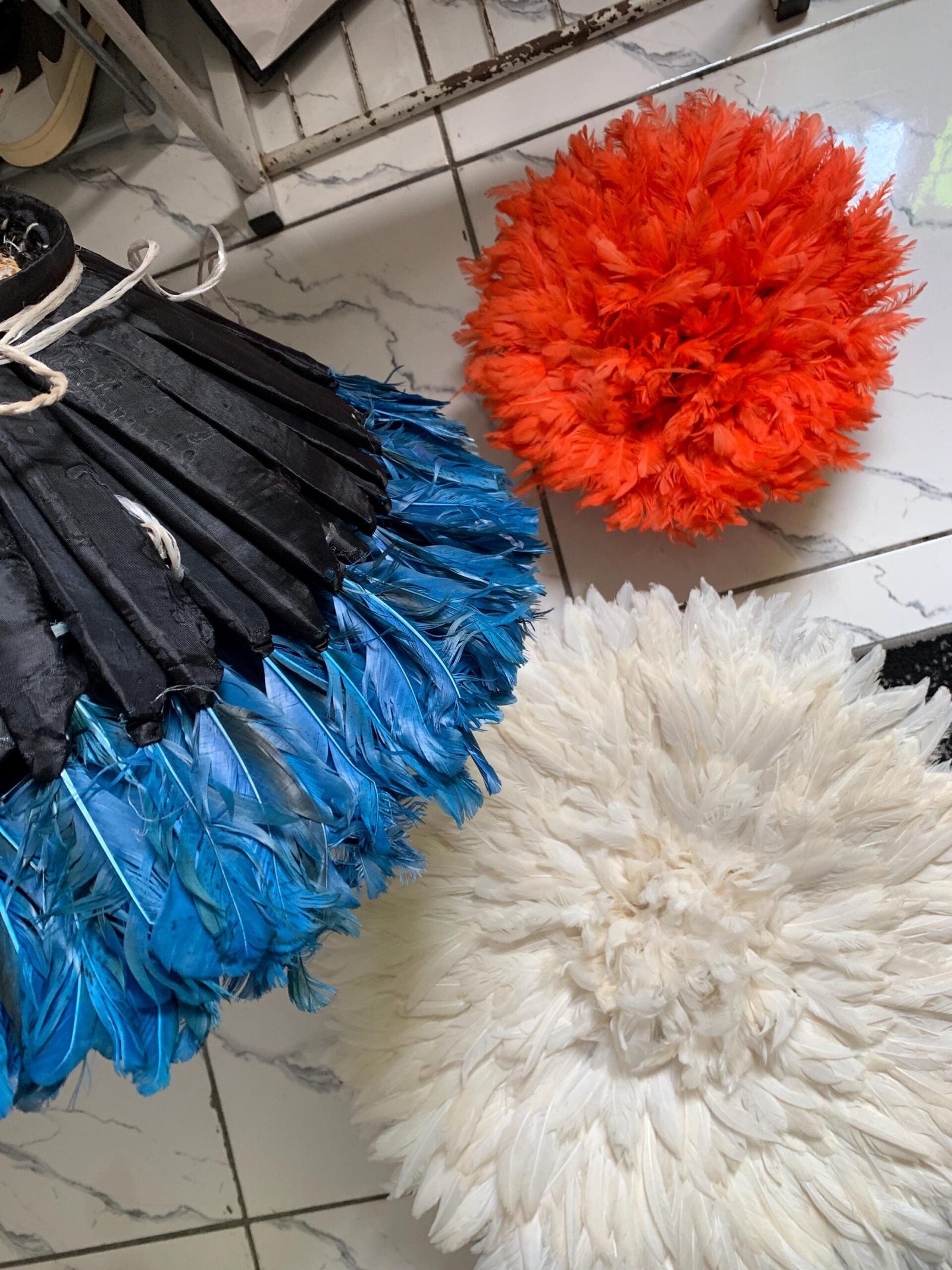 Juju hat set of 3 in Gasoline blue, orange and grey - Image 7