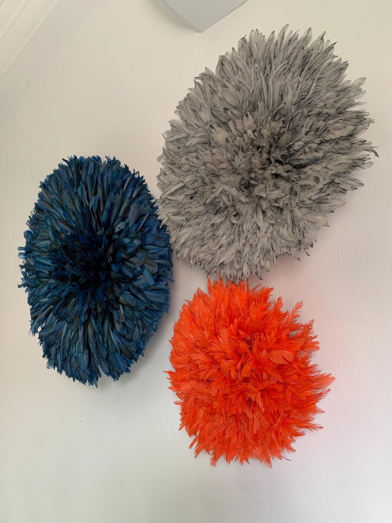 Juju hat set of 3 in Gasoline blue, orange and grey - Image 4